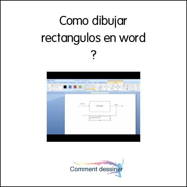 Como dibujar rectangulos en word